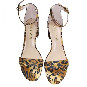 Unisa Leopard Print Sandals Sz 8.5M